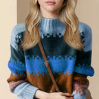Pixel Knit Turtleneck Sweater