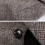 Loriento Plaid Wool Trench Coat