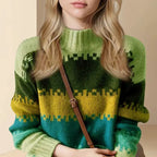 Pixel Knit Turtleneck Sweater