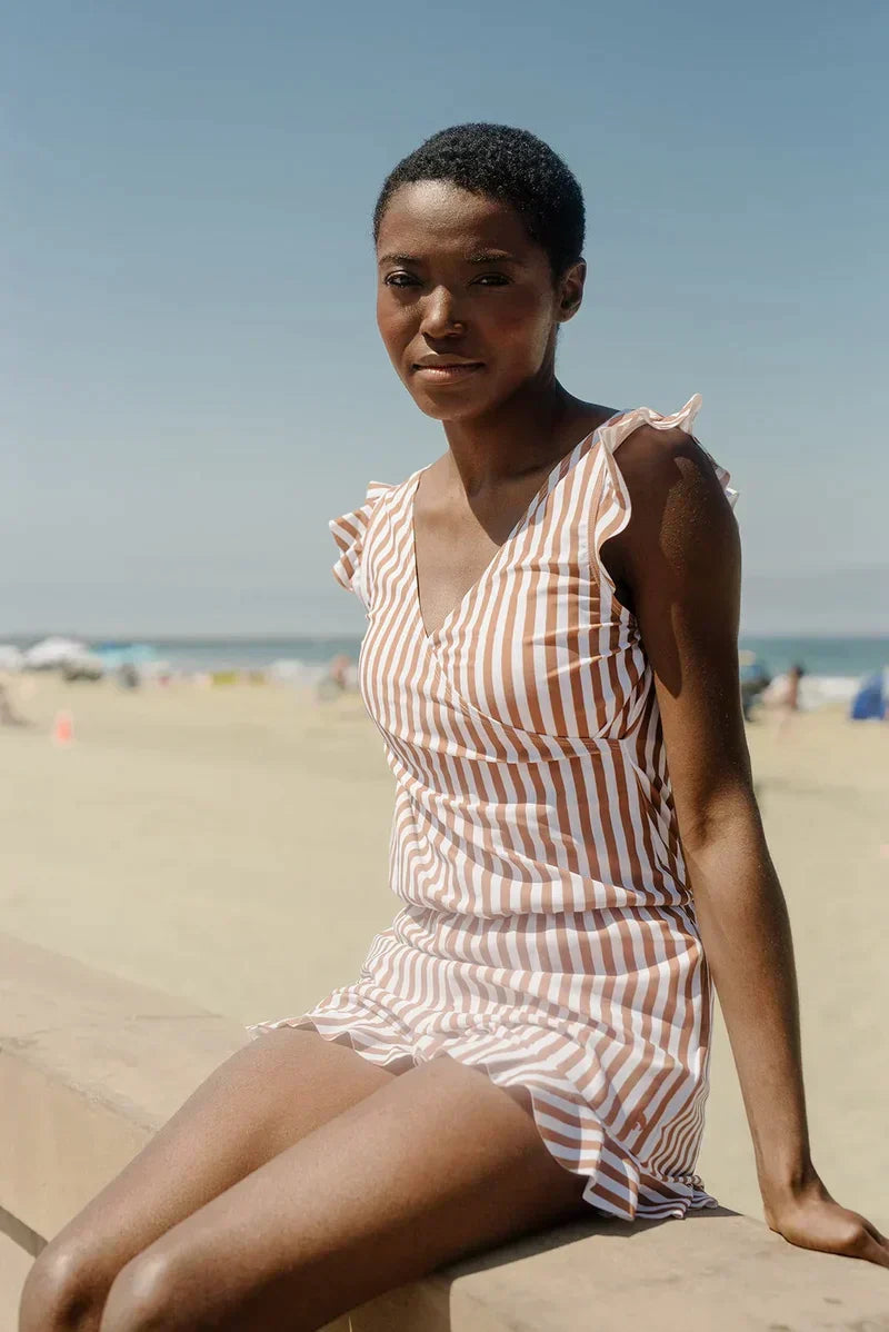 Aurea Women's Ruffle Detail Romper