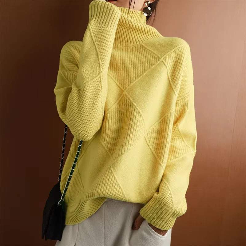 Women's Soft Cashmere Turtleneck Sweater
