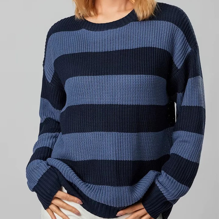 Vibrant Stripe Knit Sweater