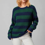 Vibrant Stripe Knit Sweater