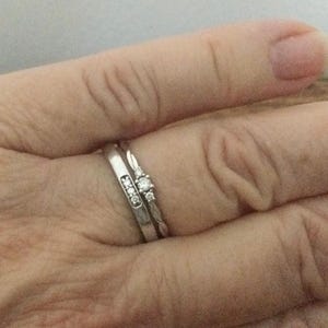 14k Solid Gold Twisted Solitaire Ring • Tiny Diamond Engagement Ring • Dainty Minimalist Ring • Promise Jewelry Gift for Her