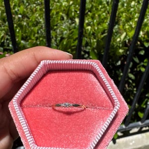 14k Solid Gold Twisted Solitaire Ring • Tiny Diamond Engagement Ring • Dainty Minimalist Ring • Promise Jewelry Gift for Her