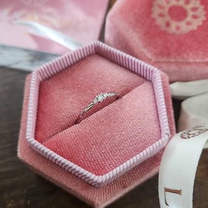 14k Solid Gold Twisted Solitaire Ring • Tiny Diamond Engagement Ring • Dainty Minimalist Ring • Promise Jewelry Gift for Her