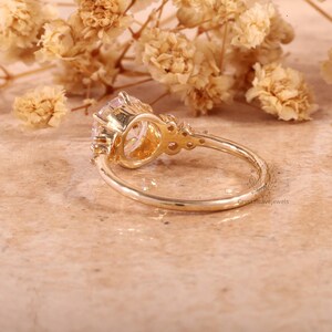 2 ct  Round Moissanite Engagement Ring 14K Yellow Gold ,6 prong Wedding Ring , Bridal Ring, Anniversary Ring Gift for Her , Moissanite Ring