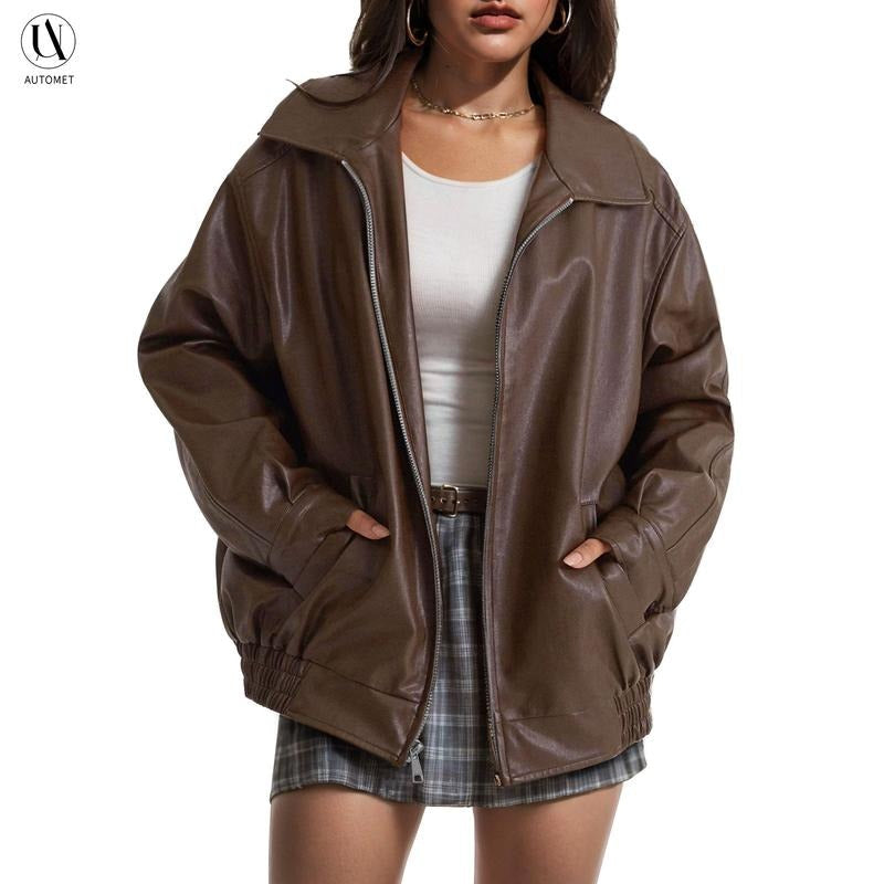 Montero Leather Bomber Jacket