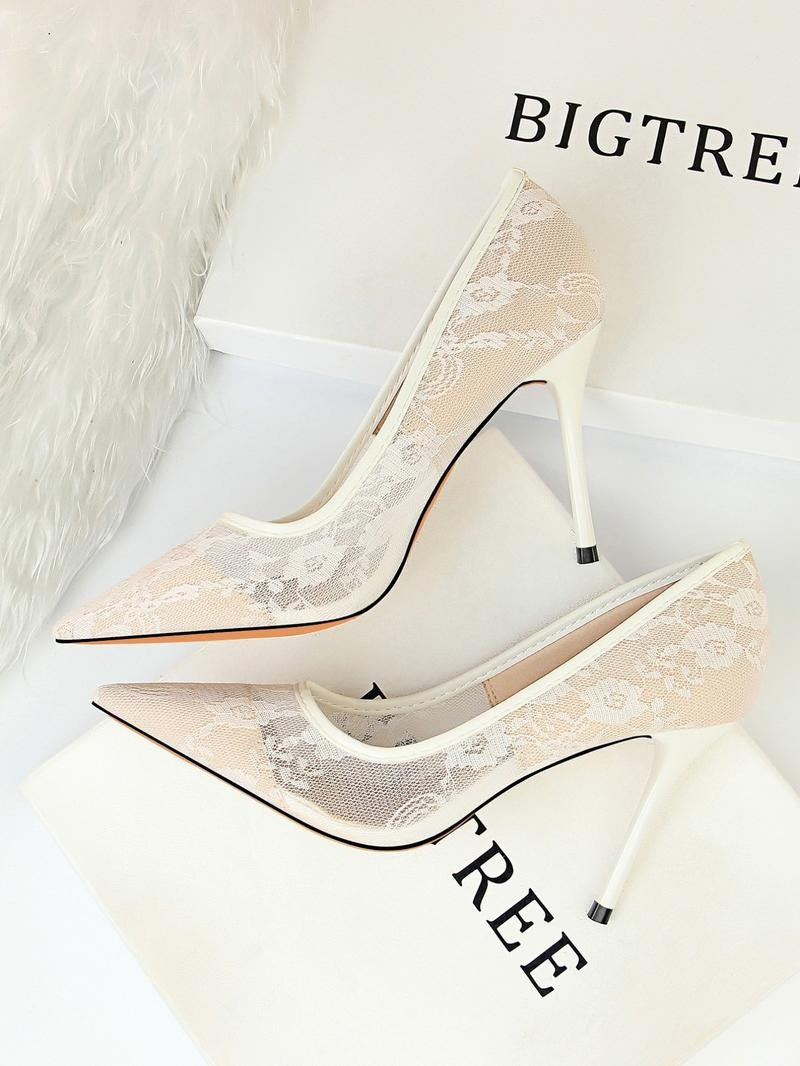 Taranto Lace Stiletto Heels