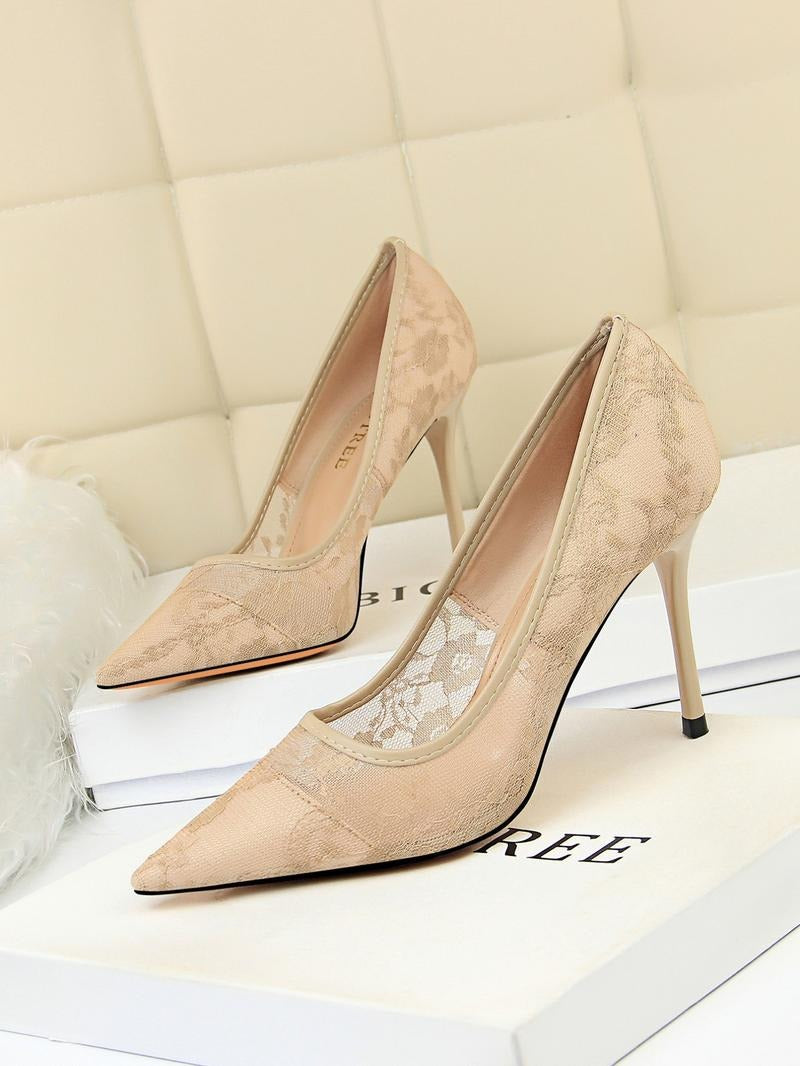 Taranto Lace Stiletto Heels