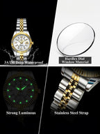 Stainless Steel Elegant Watch