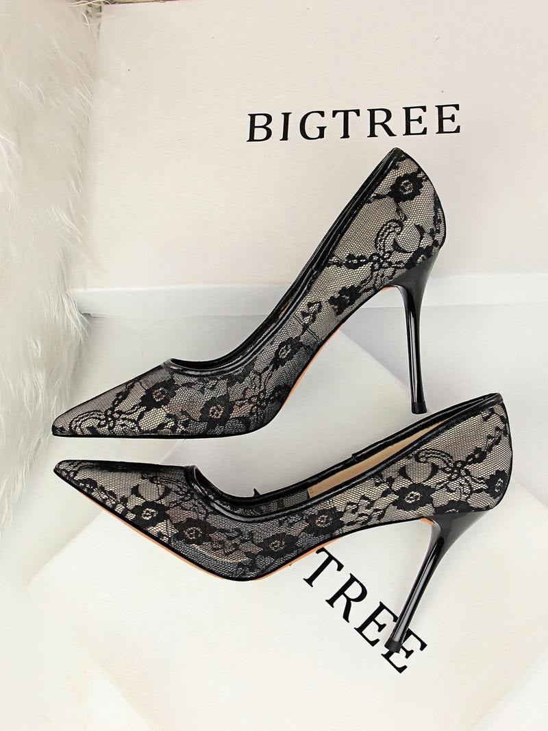 Taranto Lace Stiletto Heels
