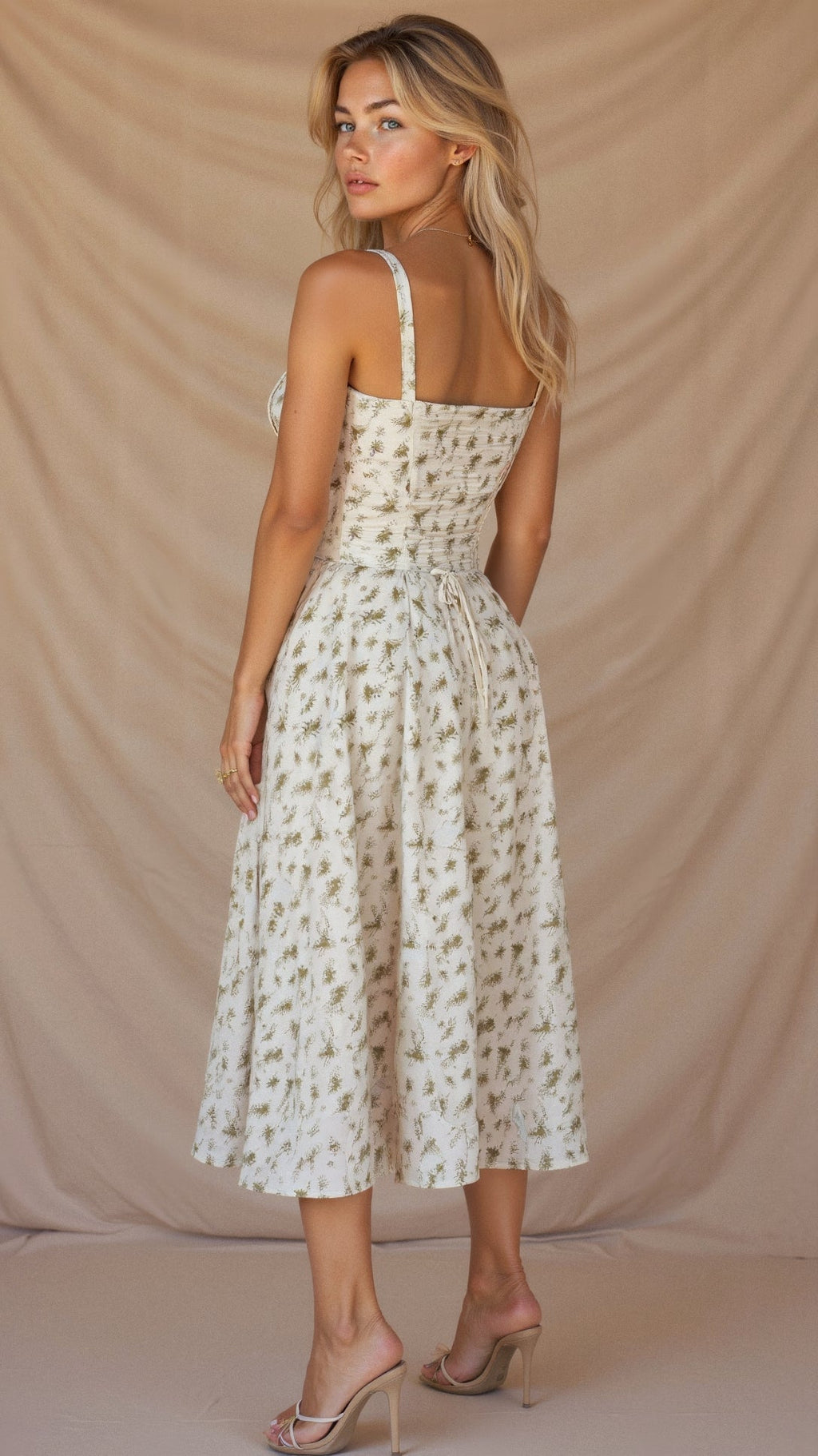 Amelia Women's Floral Midi Dress