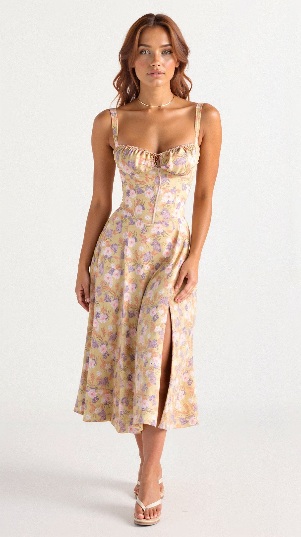 Amelia Women's Floral Midi Dress
